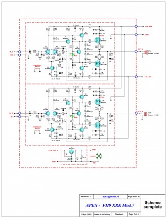 Усилитель (блок УНЧ) APEX - FH9 XRK Mod.7 (2х140Вт) на полевых транзисторах

Р. . фото 7