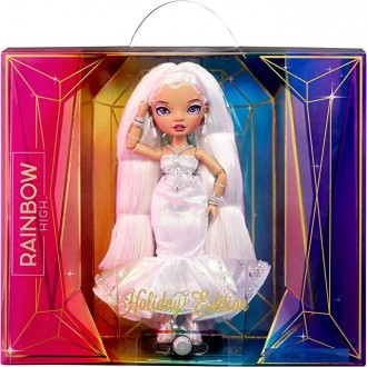 Колекційна лялька Rainbow High Holiday Edition 2022 Роксі Гранд
 
Колекційна лял. . фото 8