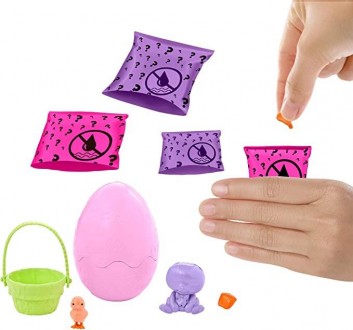 Цветное перевоплощение питомцы Барби в пасхальном яйце Barbie Color Reveal Pet S. . фото 2