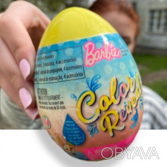 Цветное перевоплощение питомцы Барби в пасхальном яйце Barbie Color Reveal Pet S. . фото 1