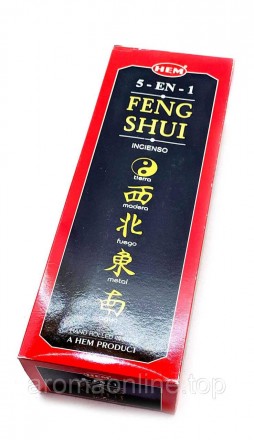 Ароматические палочки "Feng Shui 5 in 1" производство HEM, Индия.
В одной упаков. . фото 3