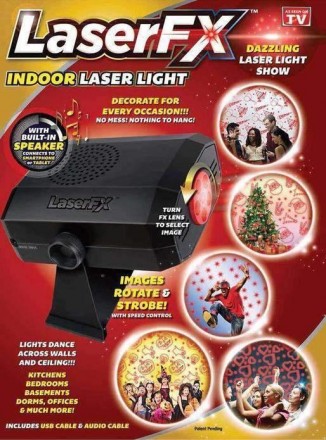 Новогодний проектор Laser FX.
Комплектация товара
В коробке вместе с лазерным пр. . фото 2