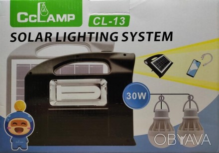 Зарядная станция - кемпинговый фонарь 30W Cclamp CL-13 Power bank 2 лампочки и в. . фото 1