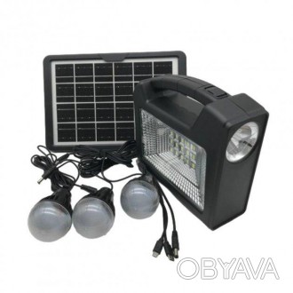 Фонарь Solar light system CL-28 с солнечной панелбю 3-мя лампочками
Портативную . . фото 1