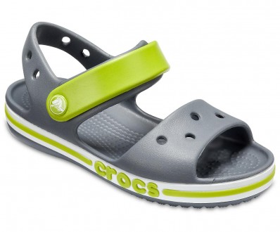 Детские Сандалии Crocs Kids Bayaband Sandal Серый салатовый. Киев. фото 1 Детские Сандалии Crocs Kids Bayaband Sandal Серый салатовый. Киев. фото 1