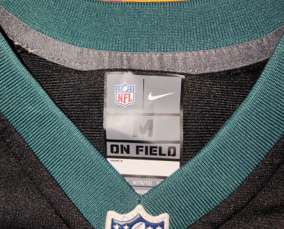 Подростковая футболка Nike NFL Philadelphia Eagles, Wentz, длина-60см, под мышка. . фото 7