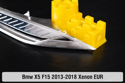 Хромированная декоративная маска верхняя BMW X5 F15 Xenon (2013-2018) III поколе. . фото 5