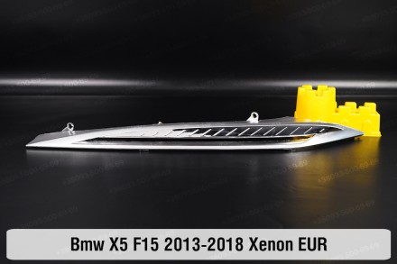 Хромована декоративна маска верхня BMW X5 F15 Xenon (2013-2018) III покоління лі. . фото 2