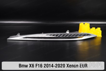 Хромированная декоративная маска верхняя BMW X6 F16 Xenon (2014-2020) II поколен. . фото 1