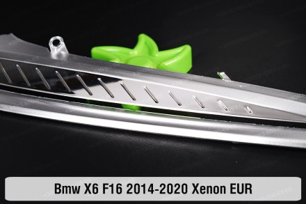Хромированная декоративная маска верхняя BMW X6 F16 Xenon (2014-2020) II поколен. . фото 5