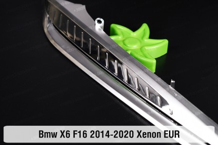 Хромированная декоративная маска верхняя BMW X6 F16 Xenon (2014-2020) II поколен. . фото 7