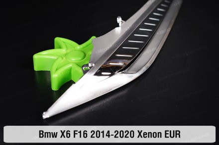 Хромированная декоративная маска верхняя BMW X6 F16 Xenon (2014-2020) II поколен. . фото 6