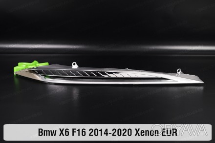 Хромированная декоративная маска верхняя BMW X6 F16 Xenon (2014-2020) II поколен. . фото 1