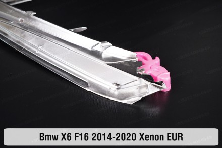 Хромированная декоративная маска под световод BMW X6 F16 Xenon (2014-2020) II по. . фото 7