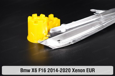 Хромированная декоративная маска под световод BMW X6 F16 Xenon (2014-2020) II по. . фото 5