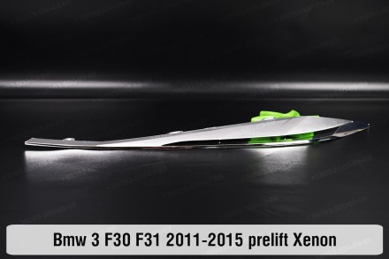Хромована декоративна маска верхня BMW 3 F30 F31 Xenon (2011-2015) VI покоління . . фото 2