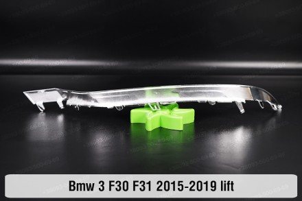 
Хромированная декоративная маска нижняя BMW 3 F30 F31 LED (2015-2019) VI поколе. . фото 3