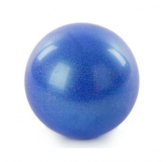 Мяч для художественной гимнастики диаметр 19см. Цвет синий с блестками.
Блестящи. . фото 2