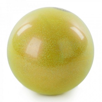 Мяч для художественной гимнастики диаметр 19см. Цвет желтый с блестками.
Блестящ. . фото 6