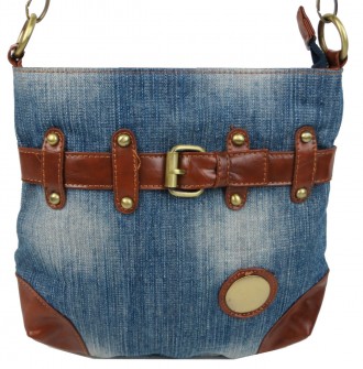 Джинсовая сумка на ремне через плечо Fashion jeans bag голубая Jeans8081 blue
Оп. . фото 8