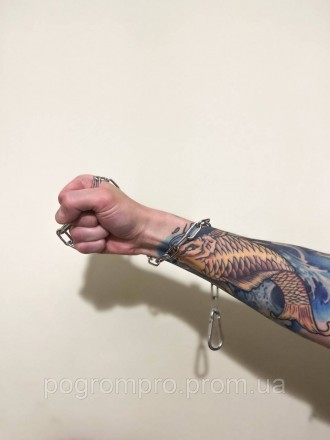 Коротко звеньевая оцинкованная цепь диаметром 3мм и длиной 50см с двумя карабина. . фото 4