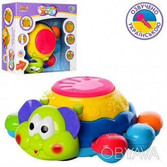Детская игрушка развивающая «Веселый жук» 7259 для малышей на Українській мові