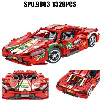 Конструктор 023002 Феррарі Спорткар Ferrari 458 Italia
Кількість деталей - 1328;. . фото 9