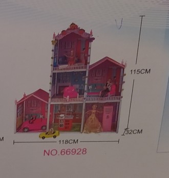 Ляльковий Будиночок 66928 - це пластмасовий будиночок на два поверхи в якому жив. . фото 5