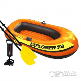 Технічні характеристики товару "Двомісний надувний човен Intex 58332 Explorer 30. . фото 1