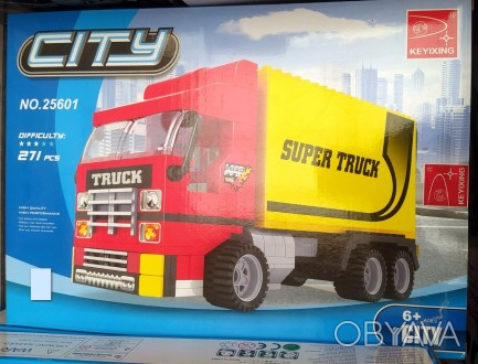 Конструктор Вантажівка 25601
Тематика - міська вантажівка;
Серія – City;
Кількіс. . фото 1
