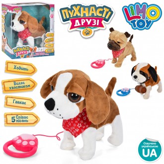 Собака інтерактивна Limo Toy M-4879-I-UA.
Це оригінальна інтерактивна іграшка, я. . фото 3