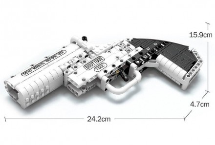 Конструктор Пістолет 9080-1-2-3 буде гарним подарунком для малюка.
Виконаний із . . фото 9