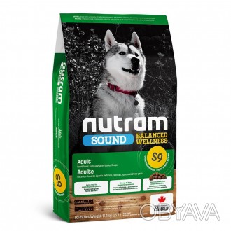 S9 Nutram Sound Balanced Wellness® Natural Lamb Adult DogЦілісний (holistic), по. . фото 1