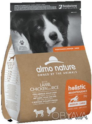 Almo Nature (Альмо Натюр) Holistic Dog Lamb&Chicken&Rice Medium&Maxi Breeds - Су. . фото 1