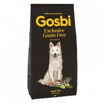 Gosbi Exclusive Grain Free Adult Fish Medium – беззерновой холистик корм с рыбой. . фото 2