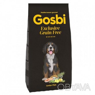 Gosbi Exclusive Grain Free Junior Fish – беззерновой холистик корм с лососем для. . фото 1