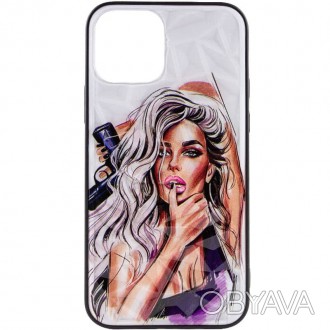 
TPU+PC чохол Prisma Ladies для Apple iPhone 13 (6.1') (Purple)) Бренд: Epik. . фото 1