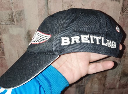 Бейсболка часовой фирмы Breitling, 100%-cottom, размер регулируется сзади ремешк. . фото 3