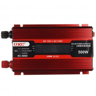 
Преобразователь напряжения UKC 12V-220V 500W LCD KC-500D
Авто инвертор 12V-220V. . фото 5