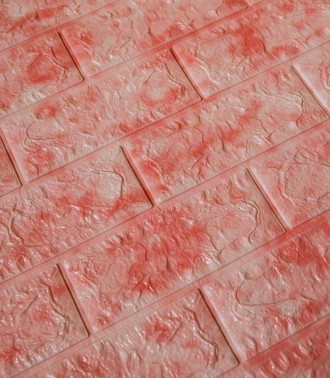  3D панели самоклейки розовый мрамор позволят Вам сделать ремонт в помещении сам. . фото 3