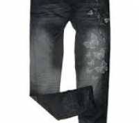 Модные облегающие леггинсы под джинс с интересным принтом Бабочи.
 
 Сейчас у ка. . фото 3