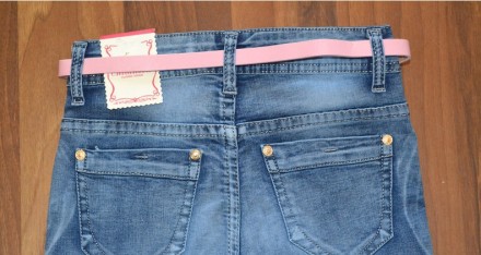  
Весенние светлые стрейчевые джинсы РВАНКИ,для девочек подростков,оригинальная . . фото 4