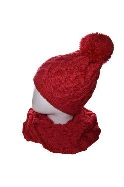 Очень теплый зимний комплект в который входят вязаные шапка и шарф-хомут, выполн. . фото 7