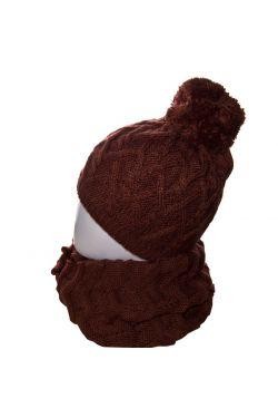 Очень теплый зимний комплект в который входят вязаные шапка и шарф-хомут, выполн. . фото 8