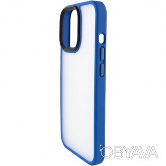 
TPU+PC чохол Metal Buttons для Apple iPhone 12 Pro/12 (6.1') (Блакитний) Бренд:. . фото 1