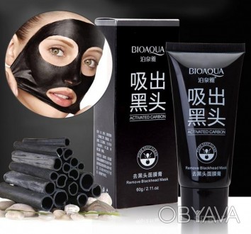 Черная маска Bioaqua от черных точек.Маска предназначена для глубокой, быстрой и. . фото 1