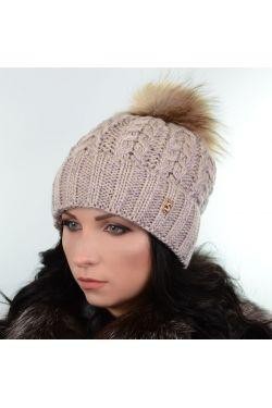 Зимова жіноча шапка з люриксом і хутряним помпоном - виглядає красиво і стильно,. . фото 11