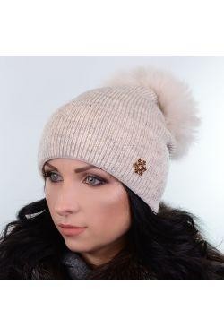 Зимова шапка з хутряною помпоном - виглядає красиво і стильно. Модель виконана ц. . фото 8