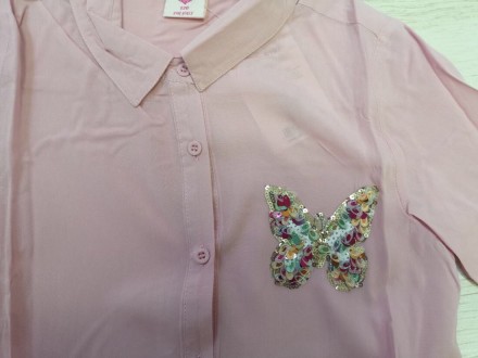 
Стильні сорочки-туніки для дівчаток від фірми Glo-Story. Модель бавовняна, хоро. . фото 5
