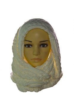 Однотонний в'язаний шарф-снуд - ефектний зимовий аксесуар, який підкреслить ваш . . фото 6
